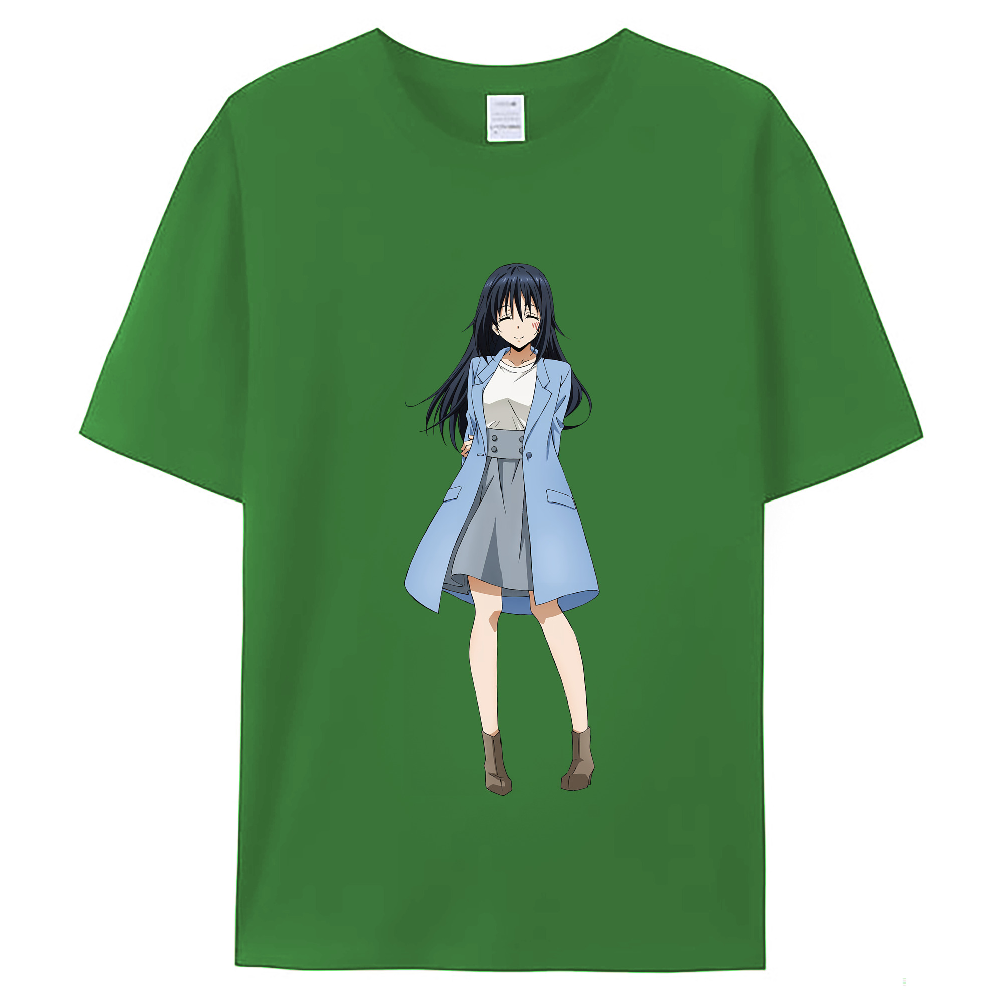 （画像用） 転スラ Regarding Reincarnated to Slime レディースカジュアルプリントTシャツ（綿100％）